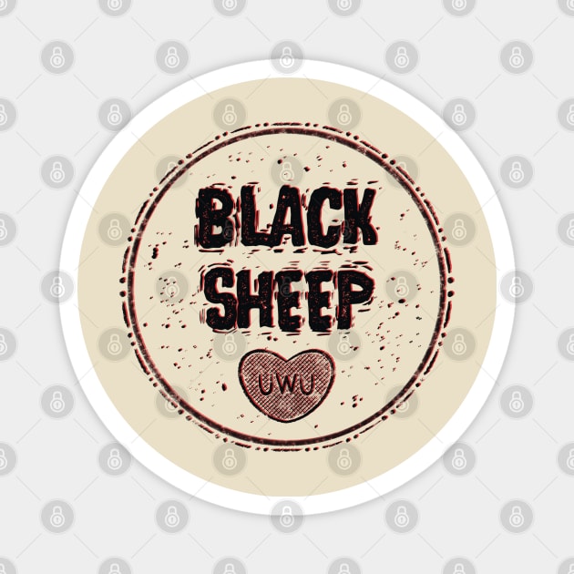 black sheep (black) Magnet by Lani Uli